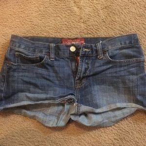 Denim shorts